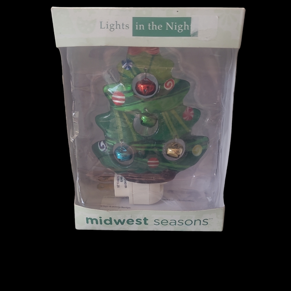 Midwest "Lights in the Night" by Midwest Seasons Night Light Retro Christmas tre